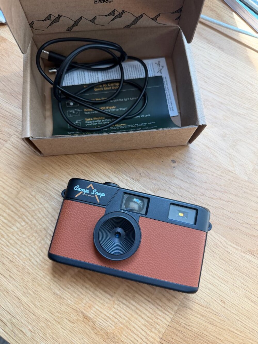 Camp Snap Screen-Free Digital Camera Brown